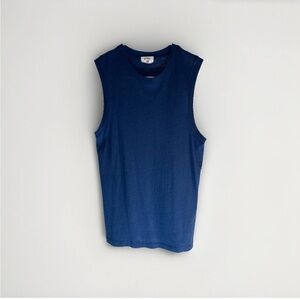 Re/done Hanes Muscle Tank top 60’s classic Navy Small